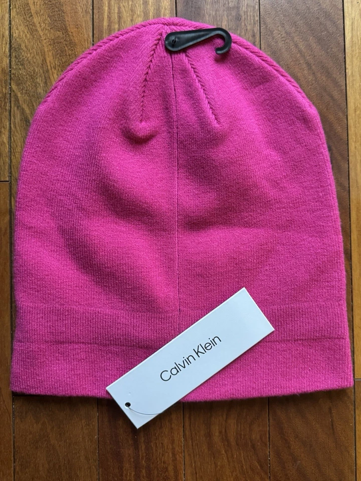 Calvin Klein Toboggan Beanie Women Pink - Image 2 of 3