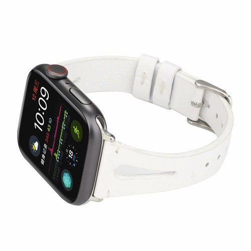 Cinturino pelle sottile cinturino casual per Apple Watch 10 9 8 7 6 SE 40/44/41/45/42/46mm - Foto 16 di 32