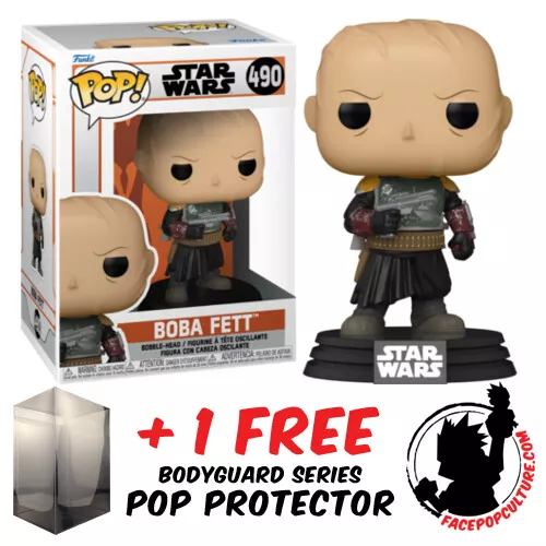 FUNKO POP VINYL STAR WARS THE MANDALORIAN BOBA FETT UNMASKED #490 EXCLUSIVE