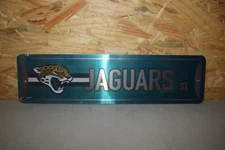 NFL Team Metal Street Sign 4" x 14.5" Jacksonville Jaguars