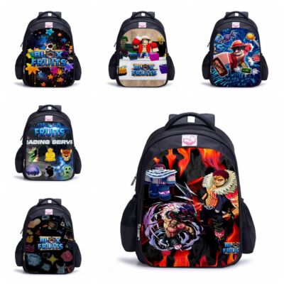 Pop Kids ROBLOX blox fruits Backpack Rucksack Student Handbag Travel Junior  Bag UK