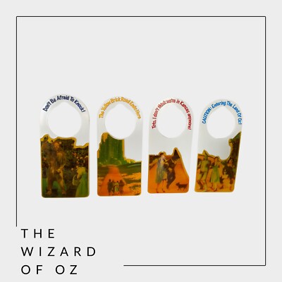 The Wizard of Oz: Three Cheers from Applause, Set of 4 Door Hangers 1989 Rare
