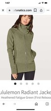Lululemon Radiant Jacket II Olive Gym Crossfit Running Women s Size 6