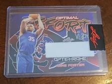 mike foster jr card 1/1 one of one card basketball college g league nba