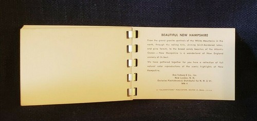 1960's White Mountains "New Hampshire Miniatures" Booklet NH 10 Plastichromes - Picture 4 of 4