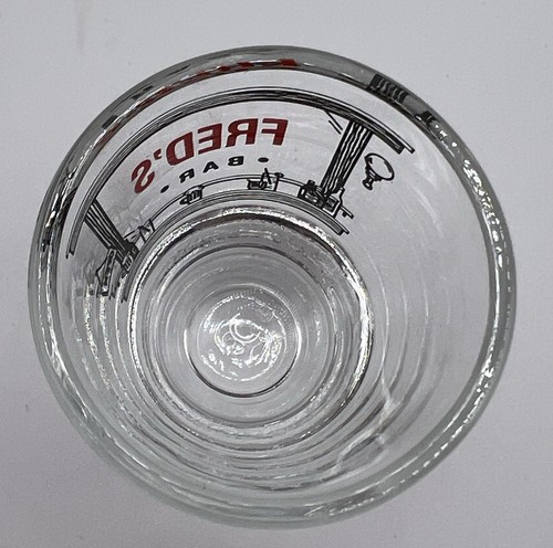 Fred's Bar Shot Glass Clear Glass Custom Gift - Picture 3 of 4