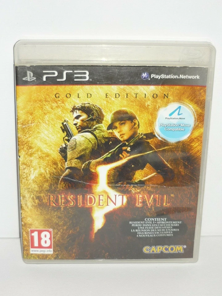 RESIDENT EVIL 5 GOLD EDITION SONY PLAYSTATION 3 (PS3) FR OCCASION, photo 1 sur 2
