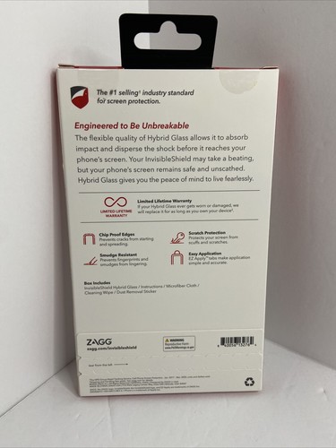 ZAGG InvisbleShield Hybrid Glass Screen Protector For Iphone 12 Mini (5.4") A1 - Picture 2 of 2