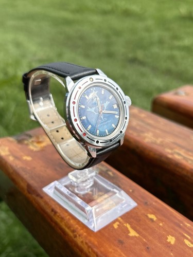 Vintage Vostok Komandirskie Watch Soviet USSR Retro Mechanical Wristwatch 1980s - Picture 13 of 21
