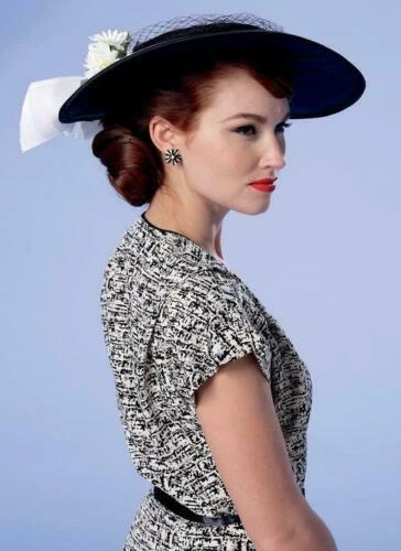 DRESS SEWING PATTERN Butterick 6363 6-14 Womens Retro Costume Hat History Uncut - Picture 8 of 11