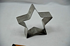 Vtg 4" Stainless Steel COOKIE CUTTER Mold Industrial COMMERCIAL Bakery - Star