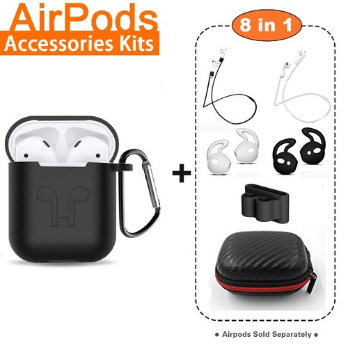For Apple AirPods 1/2 Heavy Duty Silicone Case Shockproof Protective Full  Cover | eBay