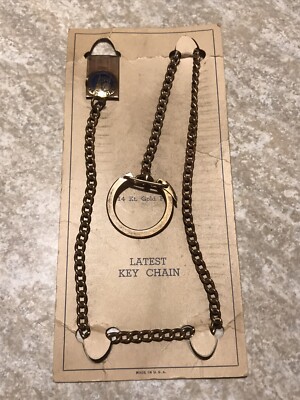 1940 New York Worls Fair 14K Gold Plated Key Chain