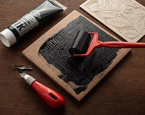 Essdee Linocut Taster Kit – Block Printing Set with Lino Tiles, Cutters & Ink - Image 4 of 4