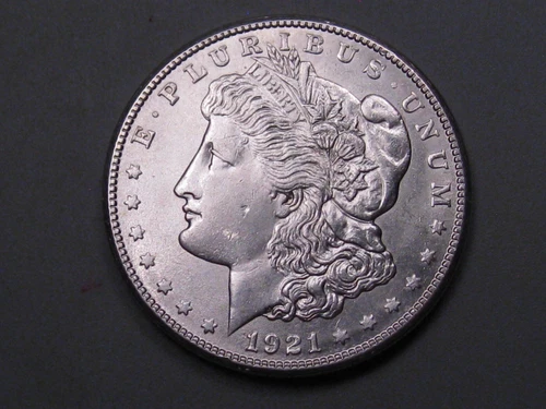 AU/UNC 1921-S Silver MORGAN Dollar.  #20
