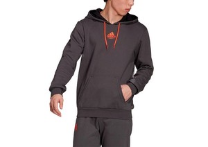 Sweatshirt Men's Boy adidas GT4397 Comfortable Casual Hood Cotton Grey |  eBay