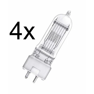PTL 4x 230V/500W T18 GY9,5 HALOGENLAMPE LEUCHTMITTEL PAR Scheinwerfer - Bild 1 von 2