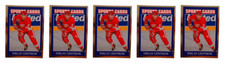 (5) 1992 Sports Cards #45 Nicklas Lidstrom Hockey Card Lot Detroit Red Wings