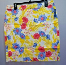 OLD NAVY PENCIL CUT FLORAL SKIRT SZ 8 NEW WITH TAG