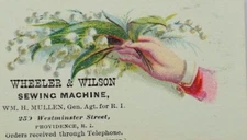 Lot of 3 Wheeler & Wilson Sewing Machine Wm. H. Mullen Agent Ladies' Hands P69