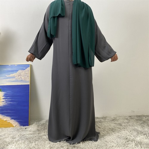 Modest Abaya Women Muslim Long Sleeve Maxi Dress Kaftan Turkey Islamic Caftan - Picture 9 of 32