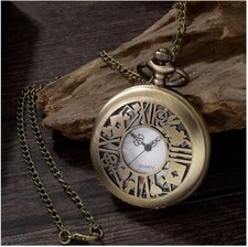 OROLOGIO DA TASCA CIPOLLA AL QUARZO CATENA CARTE POKER + SACCHETTO OMAGGIO