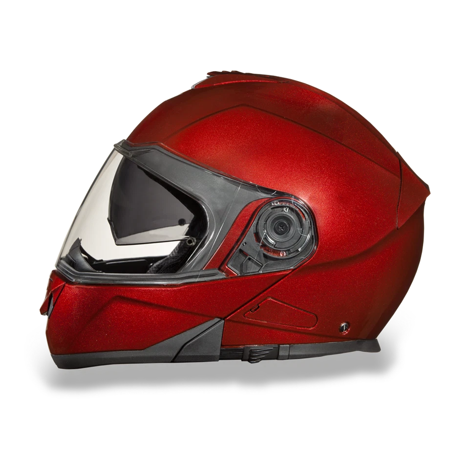 Daytona GLIDE - NEGRO CEREZA METALLIC DOT Casco de Moto Todas las Tallas Foto 2 de 4