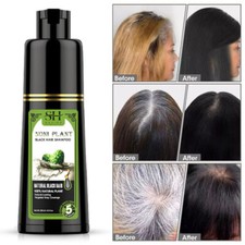 Black Hair Dye Shampoo Natural Herbal Instant Permanent Hair Color Dye Shampoo