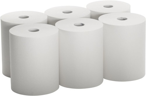 High Capacity Paper Towels 10" x 800' Roll, White 6 Rolls