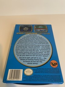 Wheel of Fortune -- Family Edition (Nintendo) NES Complete Boxed CIB 
