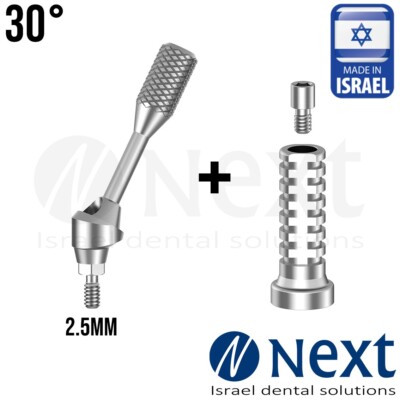 Multi Unit set 30° Hiossen Regular  Fit titanium sleeve 2.5 mm