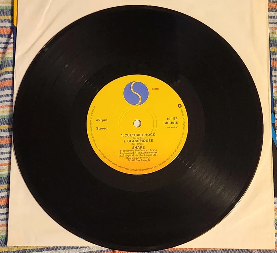 Shake - Culture Shock 10" EP Rezillos Revillos Jo Callis Scottish punk vinyl - Image 4 of 4