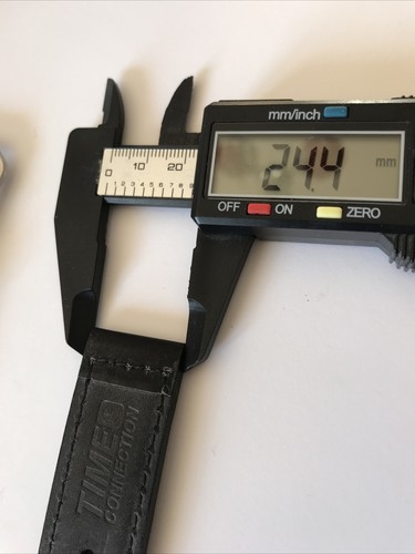 Italian leather watch strap 24-24 mm, for Panerai watch type, hand-sewn NEW - Foto 6 di 8
