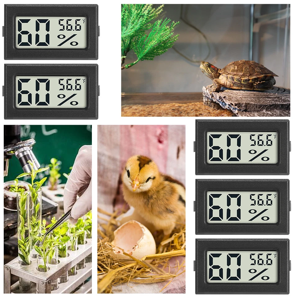 Lot Digital LCD Indoor Temperature Humidity Meter Thermometer Hygrometer Tester - Image 3 of 4