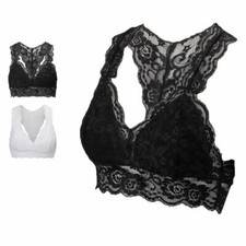 Sexy Women Lace Bralette Bralet Bra Bustier Crop Top Vest Tank Tops S-3XL 2025
