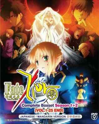 Fate Zero Season 1+2 (1-25End) Anime DVD English Subtitle