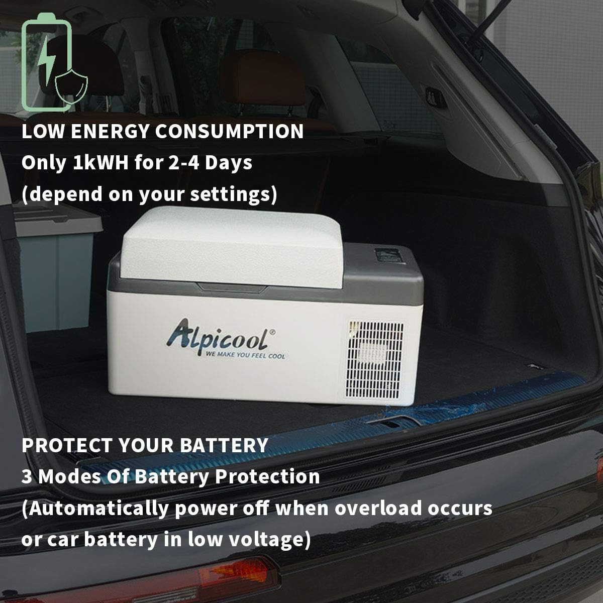 C20 Portable Car Freezer,12 Volt Refrigerator, 21 Quart (20 Liter) Fast Cooling