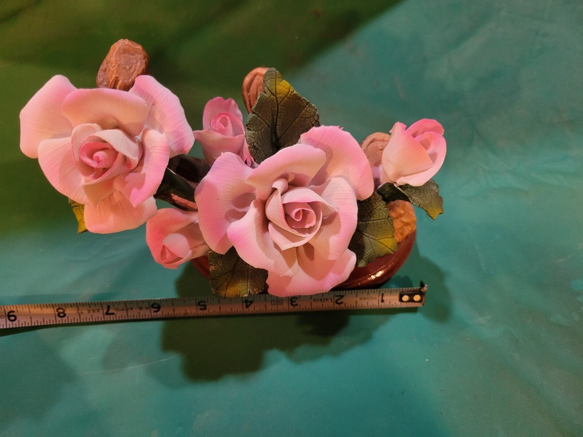 Vintage Pink Porcelain Rose | eBay