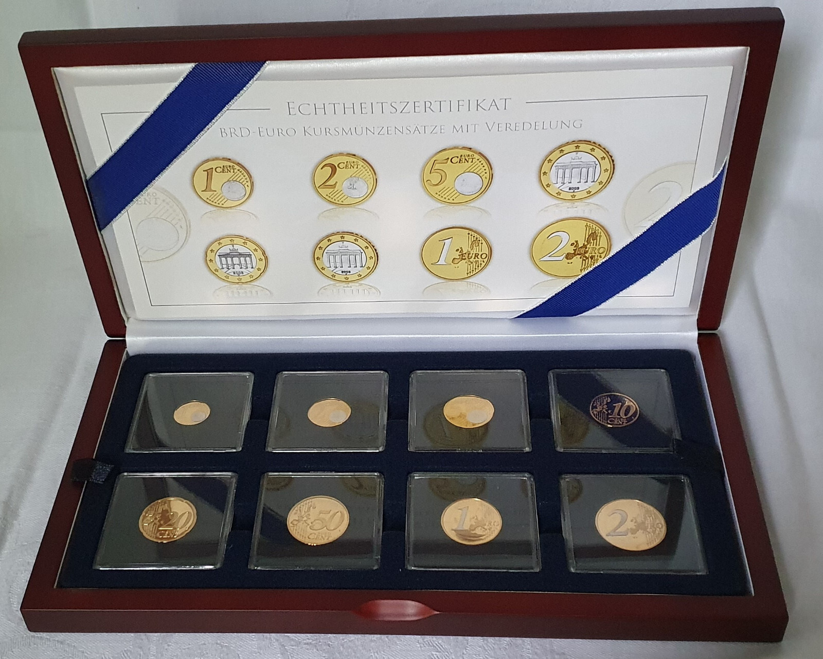 BRD Deutschland Euro Münzen KMS 2003 24 Karat Gold plated/Rhodium-Platinum - PP