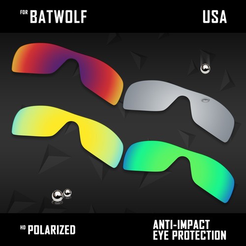 Anti kratzfest polarisiert Großhandel Ersatzobjektiv für Oakley Batwolf OO9101 Opt - Bild 37 von 40