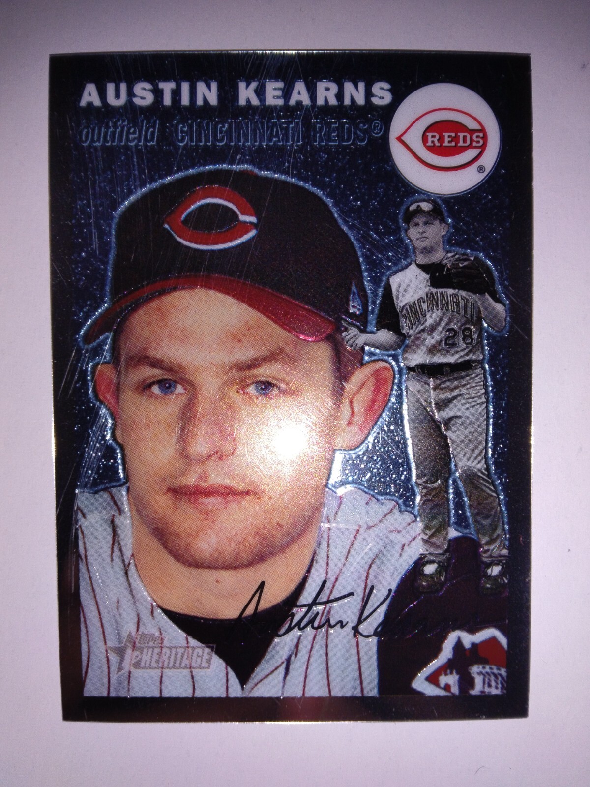 2003 Topps Heritage Chrome Austin Kearns #THC24 SP 1954 Limited Edition