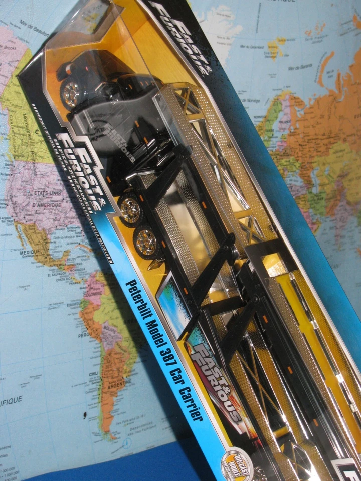 JADA PETERBILT MODEL 387 CAR CARRIER FAST & FURIOUS 15" (38cm) ***BRAND NEW*** - Image 3 of 4