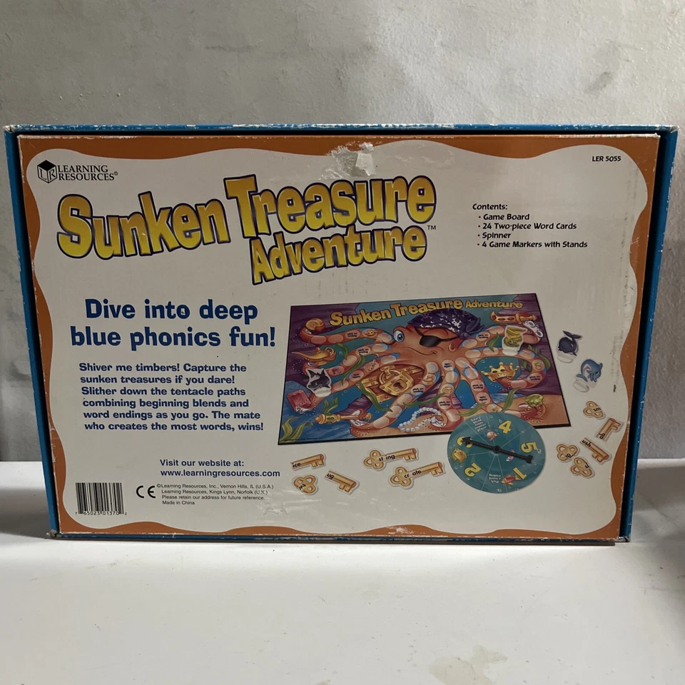 SUNKEN TREASURE ADVENTURE, RARE, Used, - Image 2 of 2