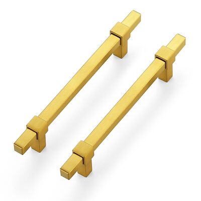 Ravinte Decor 10 Pack Gold Cabinet Handles - 5'' Hole Center Cabinet Pulls Dra...