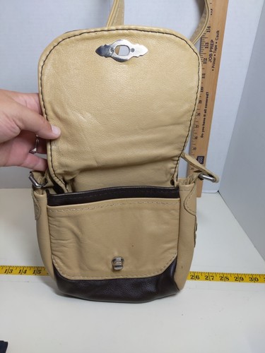 San Francisco Giants braun hellbraun Leder Umhängetasche Schultertasche SF Logo MLB - Bild 4 von 8