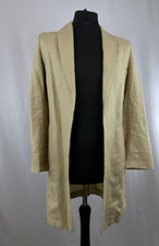 M&s Autograph Baird Mcnutt Irish Linen Open Front Jacket 100% Flax Linen Uk 6