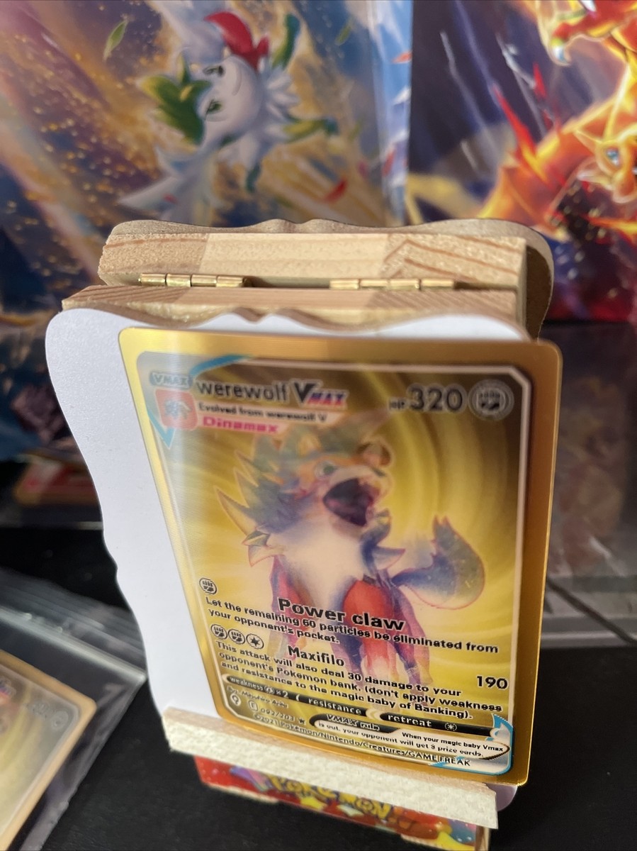 werewolf pokemon card Werewolf Vmax Power Claw Hp320 3d prism pokemon 🔥FAN ART🔥