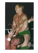 DM11  Don Muraco vs Bob Backlund signed vintage Wrestling 8.5 x 11 Photo w/COA