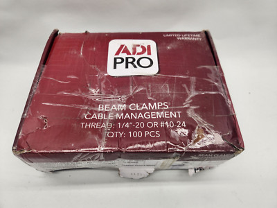 ADI PRO 0E-BC1812NV Beam Clamps For Conduit & Cable Management- PACK OF 100