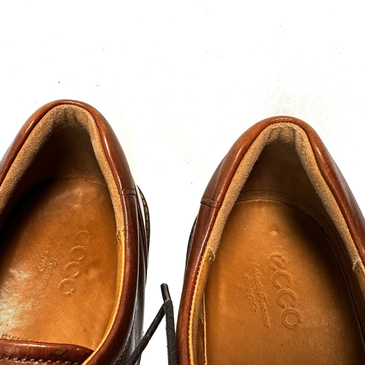 Ecco Holton Apron Shoe Men\'s Size US 13/EU 46 Toe Derby Dress Brown Leather Ecco Shoes Holton Apron Toe Oxford | Mercari main image 4